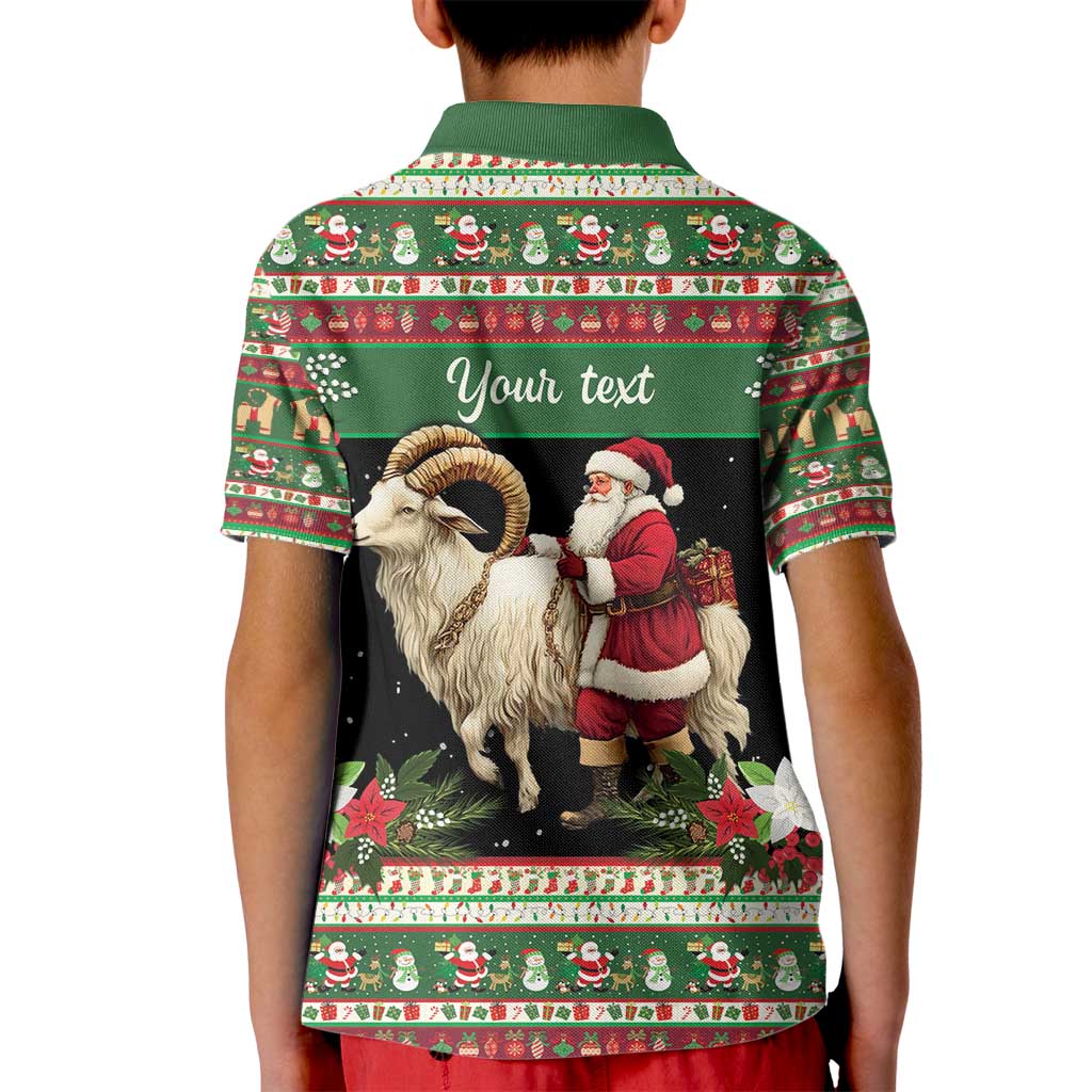 Yule Goat Personalized Kid Polo Shirt Scandanavian Mythology - Wonder Print Shop