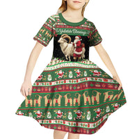 Yule Goat Personalized Kid Short Sleeve Dress Scandanavian Mythology - Wonder Print Shop