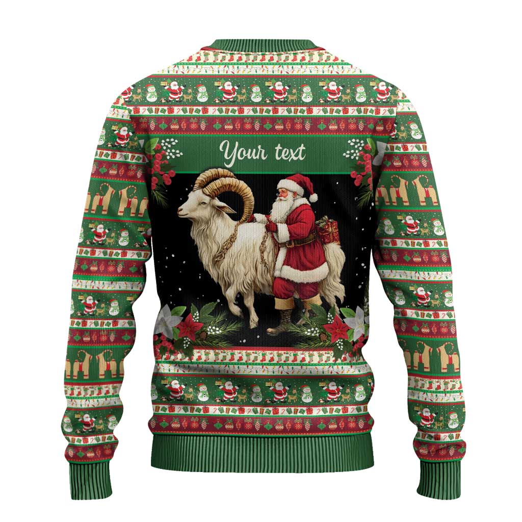 Yule Goat Personalized Ugly Christmas Sweater Scandanavian Mythology - Wonder Print Shop