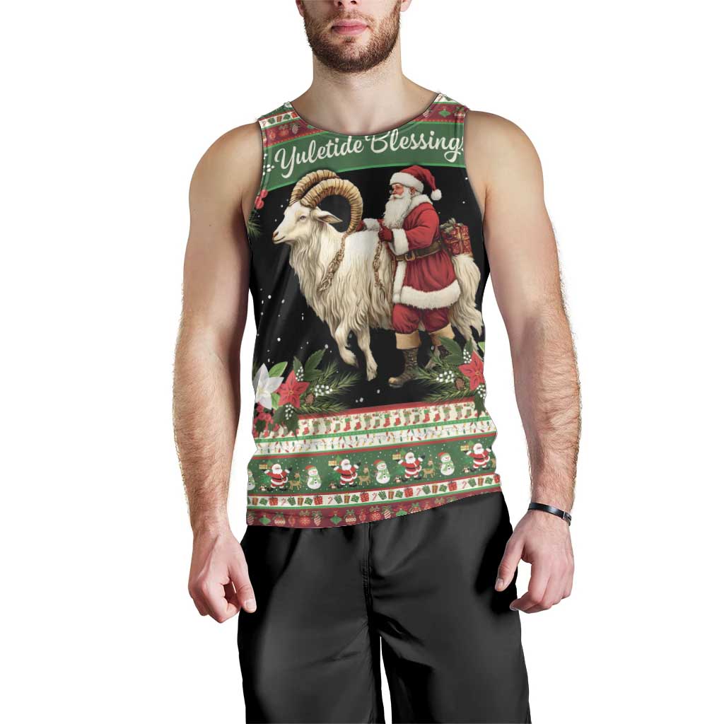 Yule Goat Personalized Men Tank Top Scandanavian Mythology - Wonder Print Shop