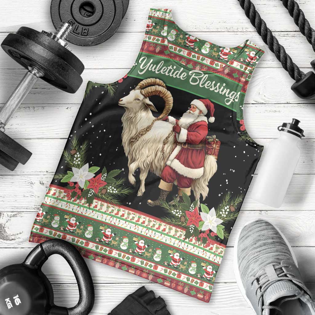 Yule Goat Personalized Men Tank Top Scandanavian Mythology - Wonder Print Shop