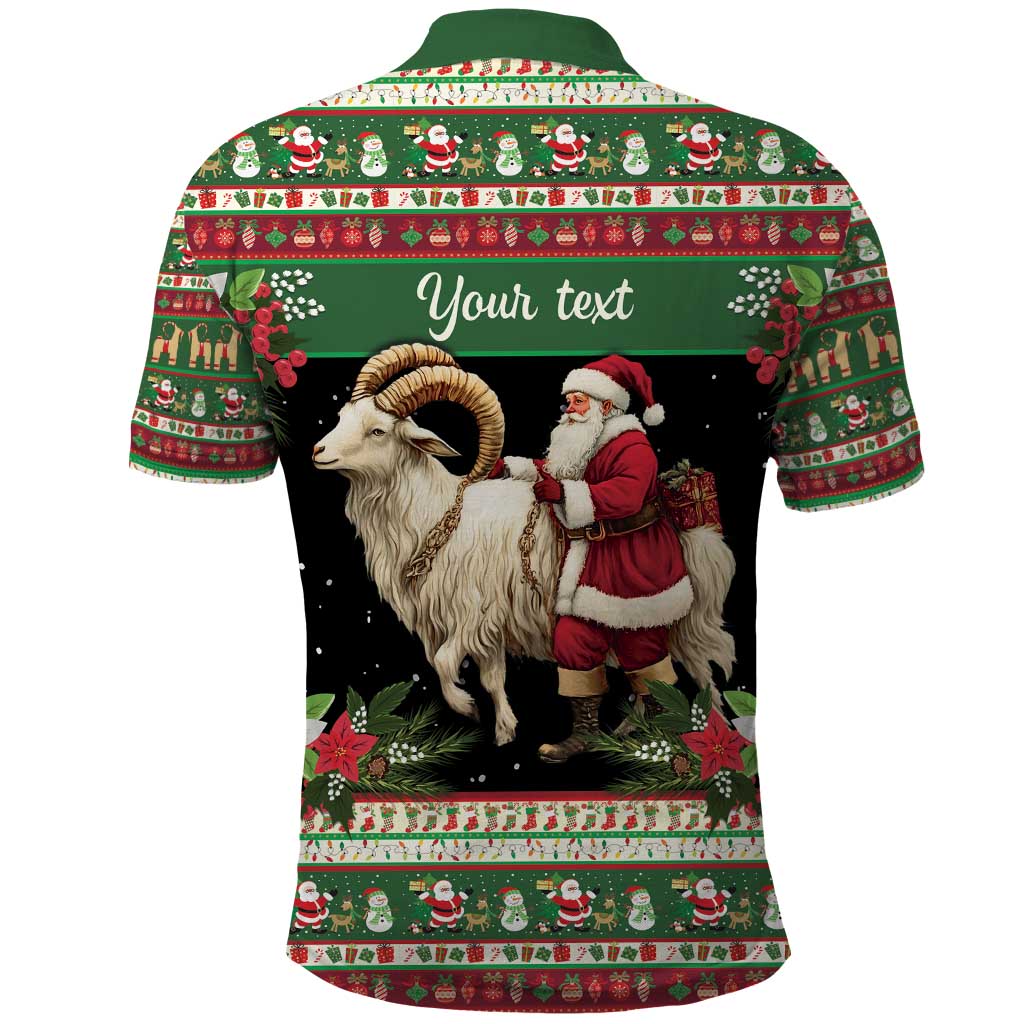 Yule Goat Personalized Polo Shirt Scandanavian Mythology - Wonder Print Shop