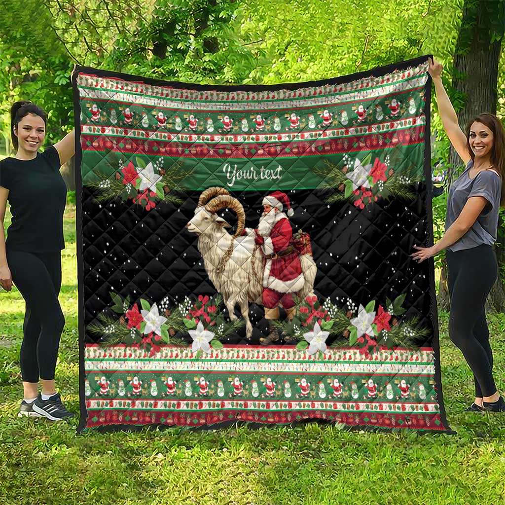 Yule Goat Personalized Quilt Scandanavian Mythology - Wonder Print Shop
