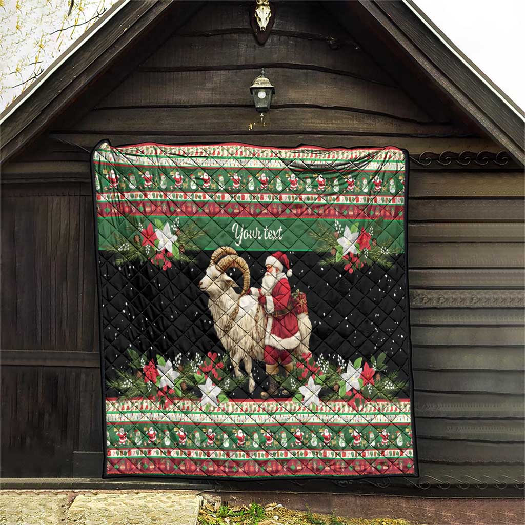 Yule Goat Personalized Quilt Scandanavian Mythology - Wonder Print Shop