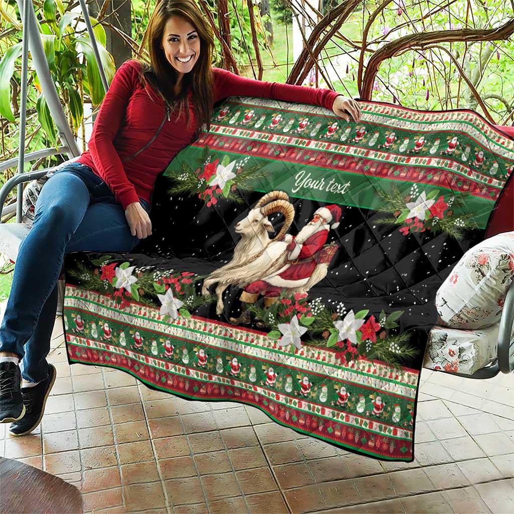 Yule Goat Personalized Quilt Scandanavian Mythology - Wonder Print Shop