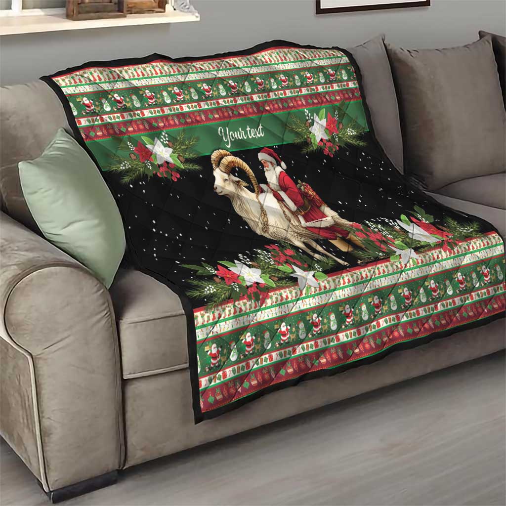 Yule Goat Personalized Quilt Scandanavian Mythology - Wonder Print Shop