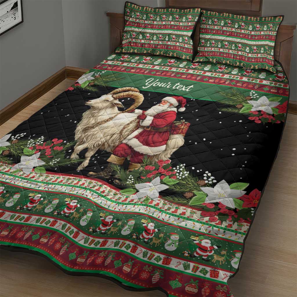 Yule Goat Personalized Quilt Bed Set Scandanavian Mythology - Wonder Print Shop