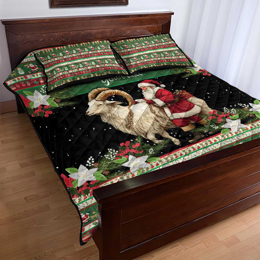 Yule Goat Personalized Quilt Bed Set Scandanavian Mythology - Wonder Print Shop