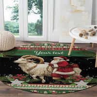 Yule Goat Personalized Round Carpet Scandanavian Mythology