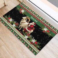 Yule Goat Personalized Rubber Doormat Scandanavian Mythology - Wonder Print Shop
