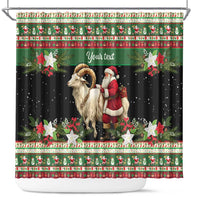 Yule Goat Personalized Shower Curtain Scandanavian Mythology