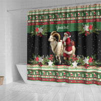 Yule Goat Personalized Shower Curtain Scandanavian Mythology