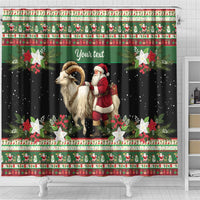 Yule Goat Personalized Shower Curtain Scandanavian Mythology
