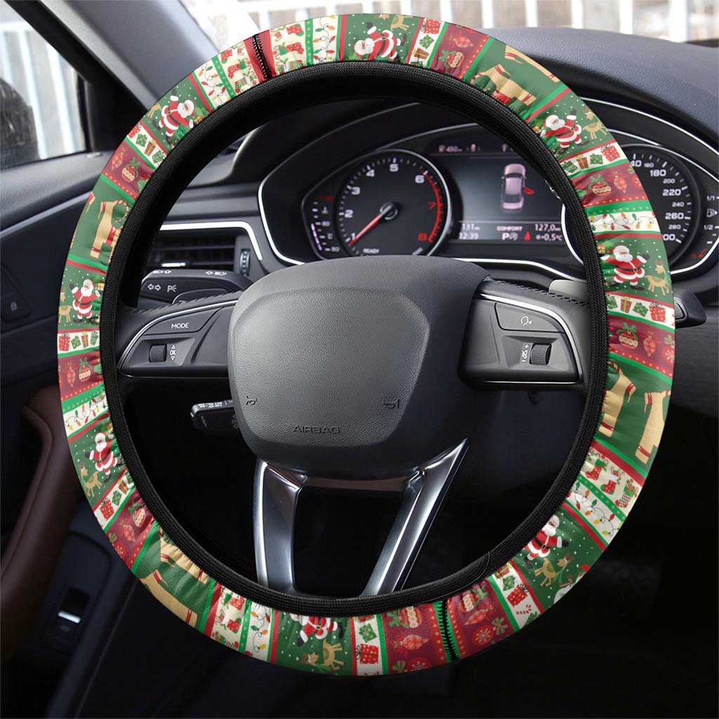Yule Goat Steering Wheel Cover Scandanavian Mythology - Wonder Print Shop