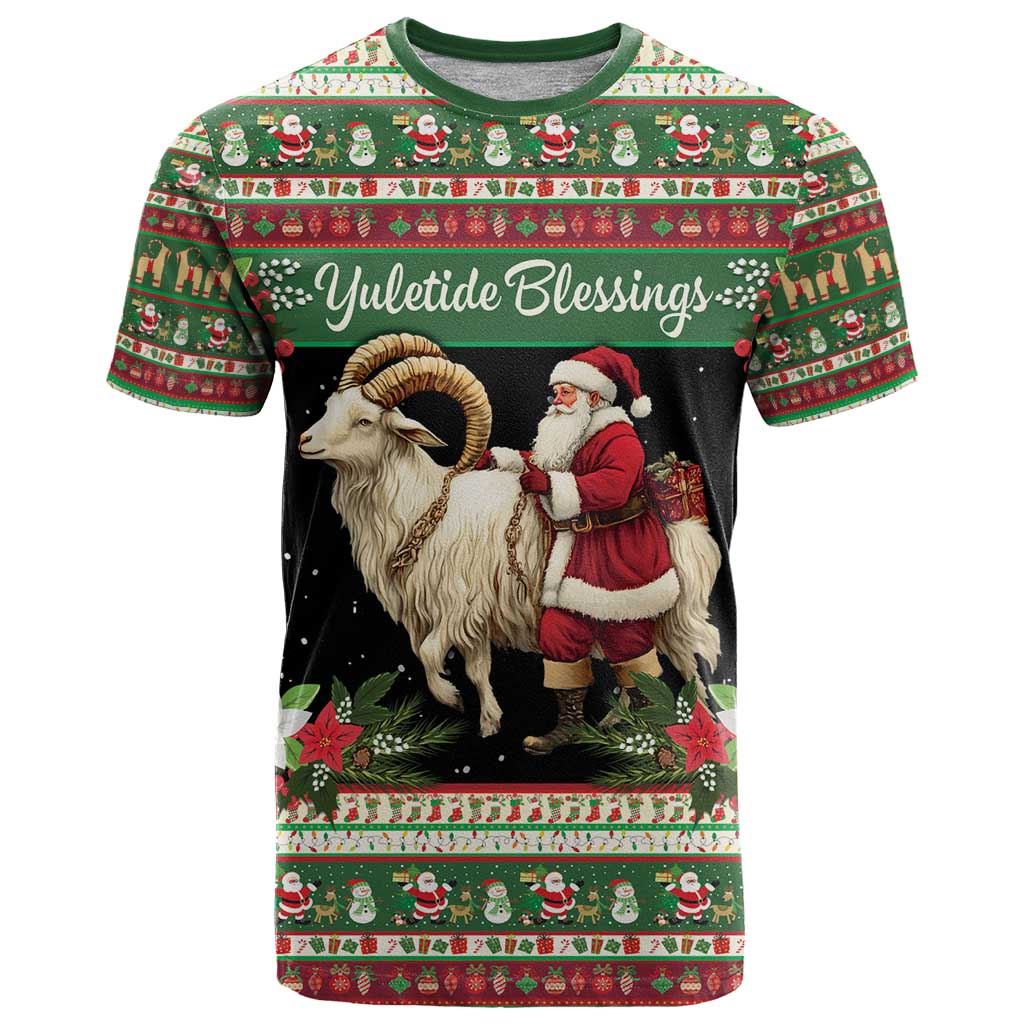 Yule Goat Personalized T Shirt Scandanavian Mythology - Wonder Print Shop