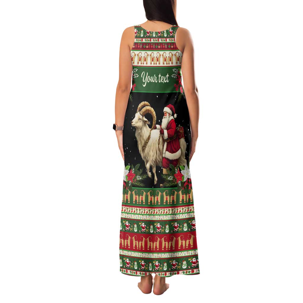 Yule Goat Personalized Tank Maxi Dress Scandanavian Mythology - Wonder Print Shop