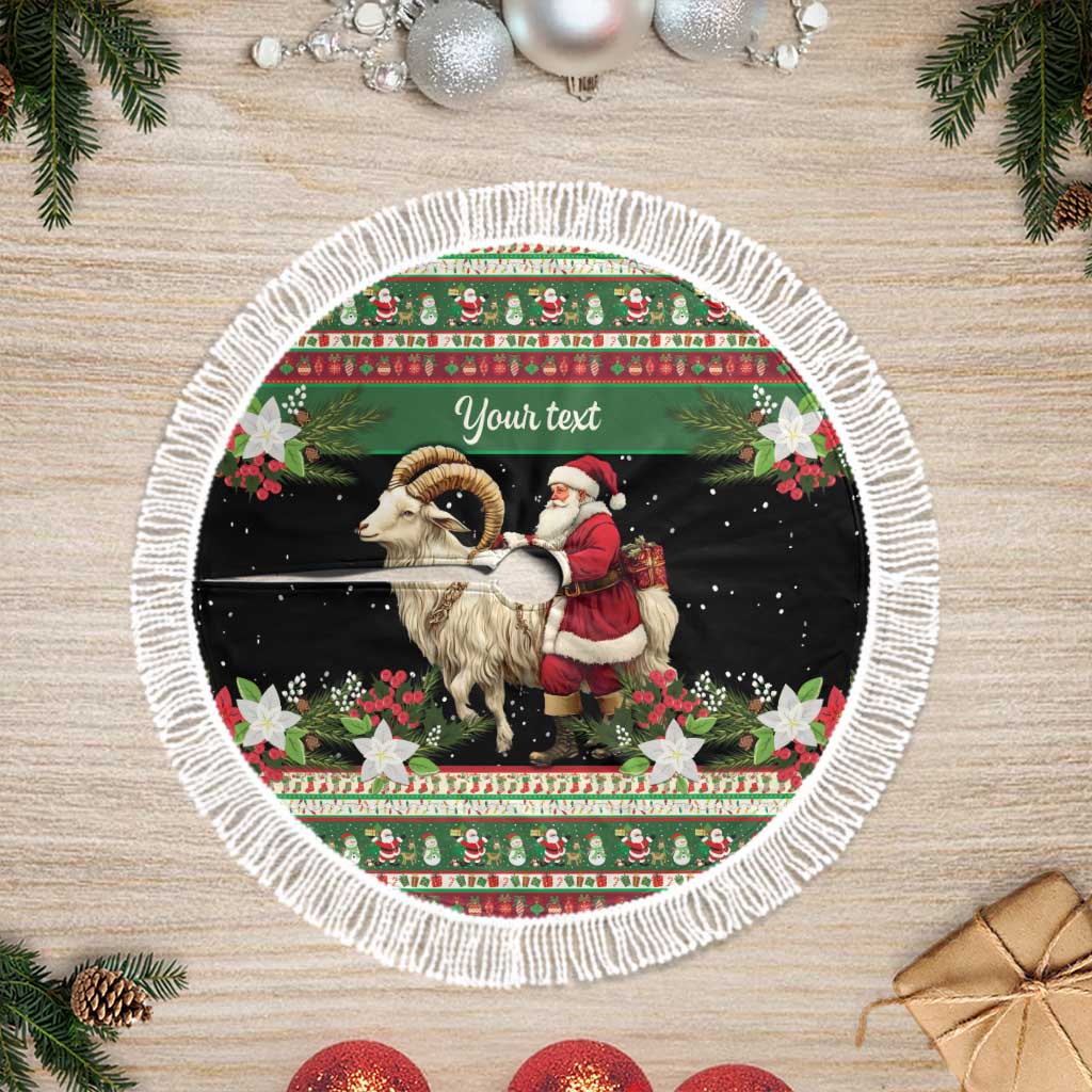 Yule Goat Personalized Tree Skirt Scandanavian Mythology - Wonder Print Shop