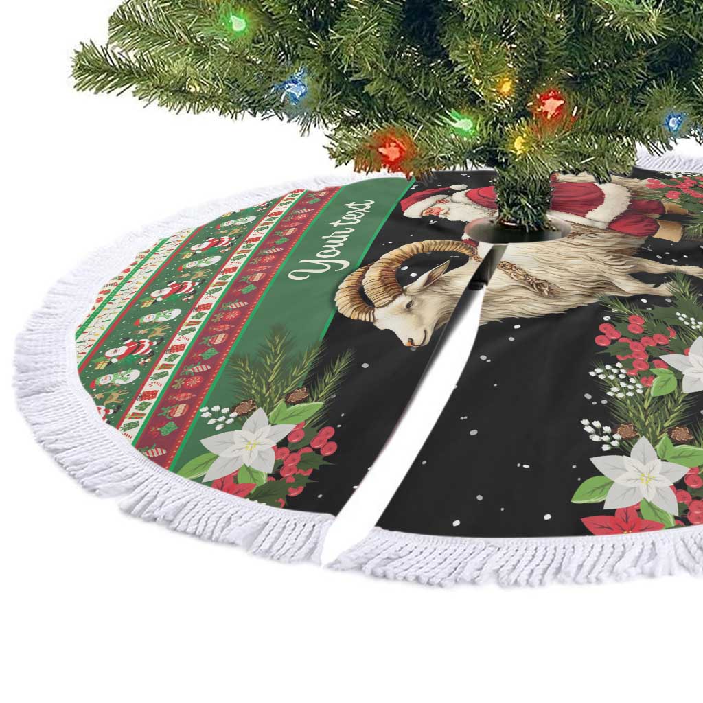 Yule Goat Personalized Tree Skirt Scandanavian Mythology - Wonder Print Shop