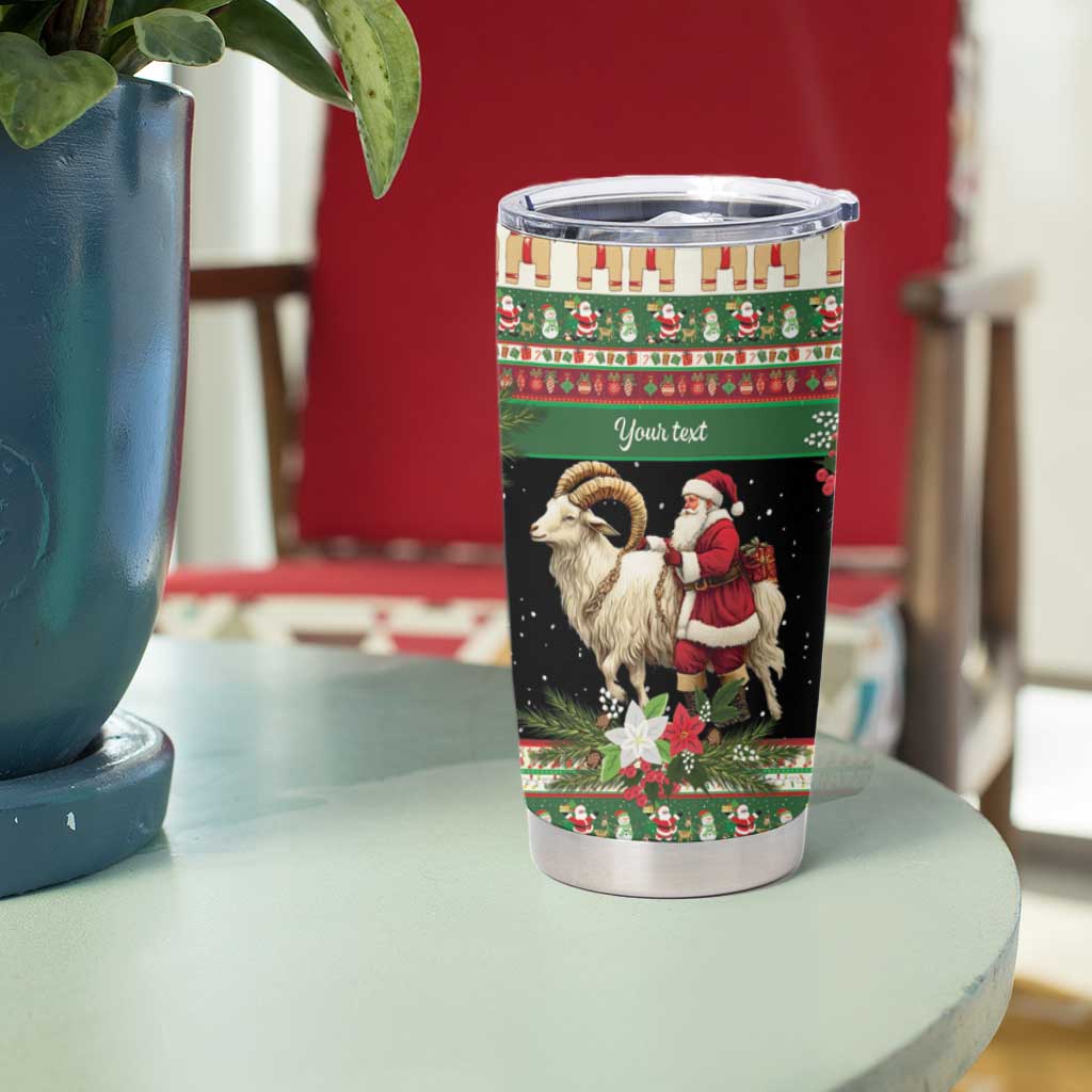 Yule Goat Personalized Tumbler Cup Scandanavian Mythology - Wonder Print Shop