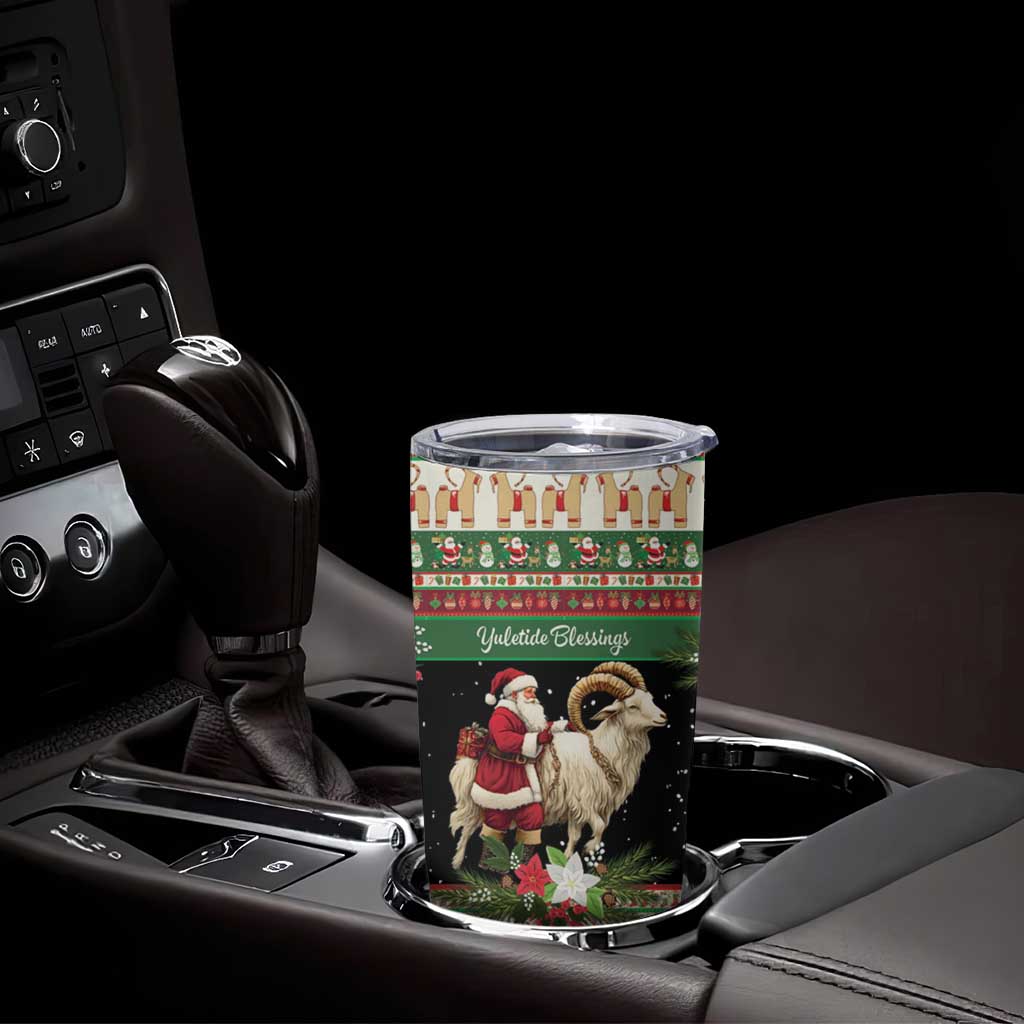 Yule Goat Personalized Tumbler Cup Scandanavian Mythology - Wonder Print Shop