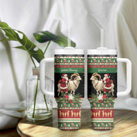 Yule Goat Personalized Tumbler With Handle Scandanavian Mythology - Wonder Print Shop