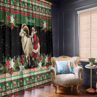 Yule Goat Personalized Window Curtain Scandanavian Mythology - Wonder Print Shop