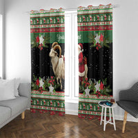 Yule Goat Personalized Window Curtain Scandanavian Mythology - Wonder Print Shop