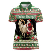 Yule Goat Personalized Women Polo Shirt Scandanavian Mythology - Wonder Print Shop