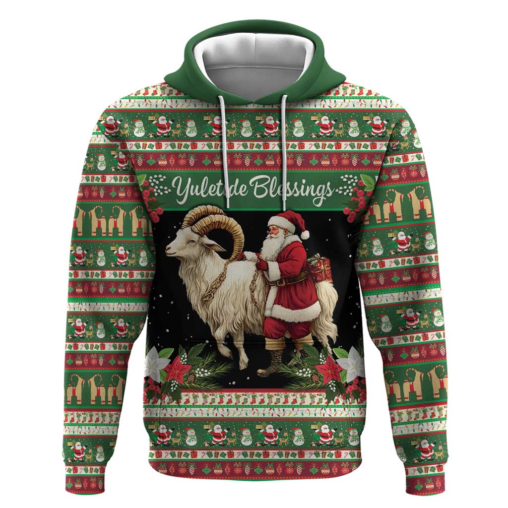 Yule Goat Personalized Zip Hoodie Scandanavian Mythology - Wonder Print Shop