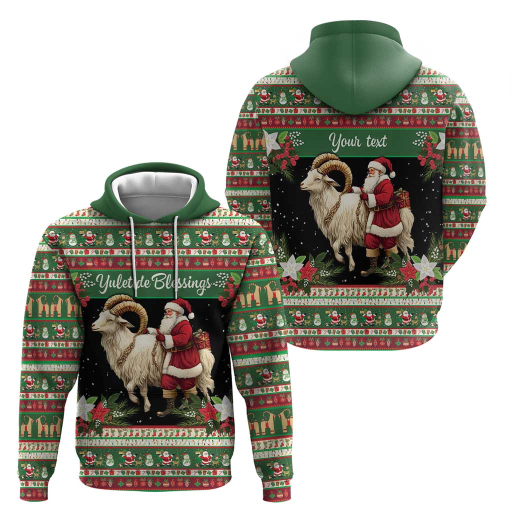 Yule Goat Personalized Zip Hoodie Scandanavian Mythology - Wonder Print Shop