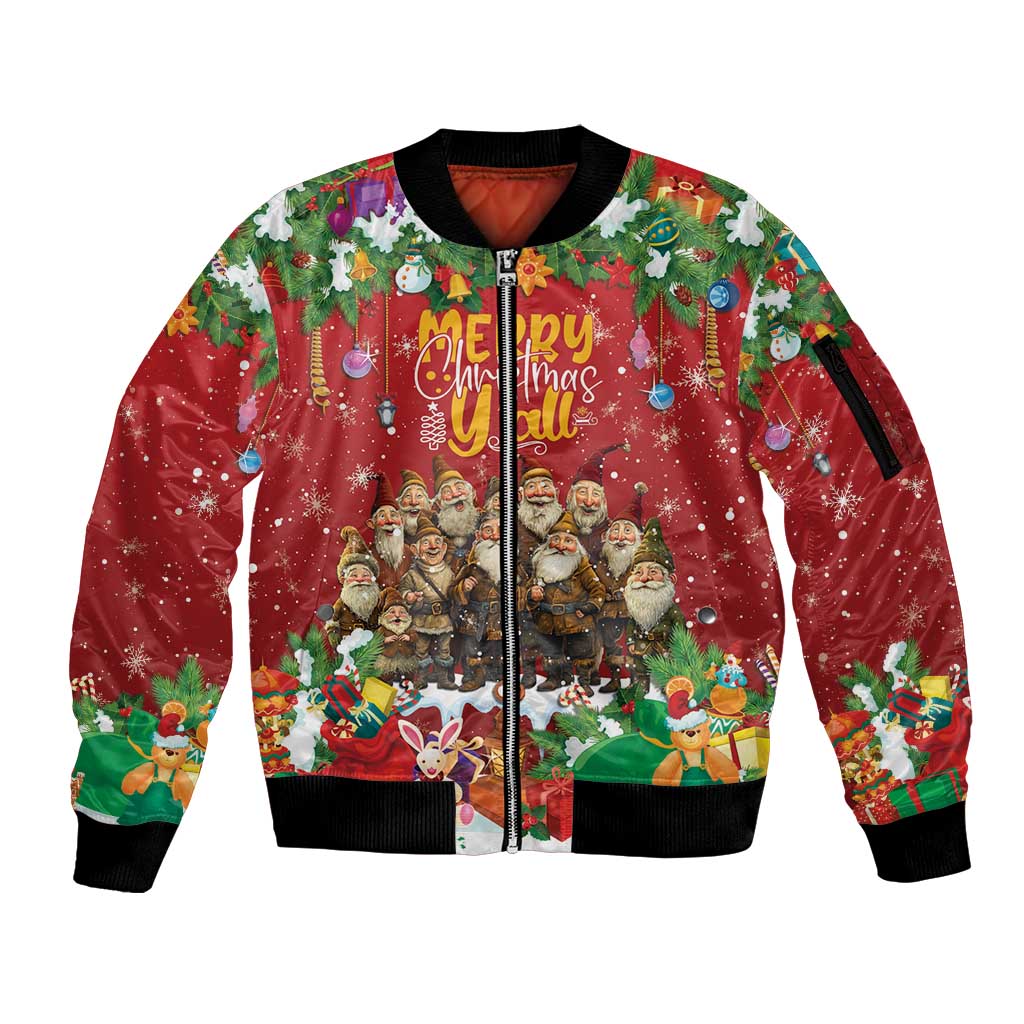 Yule Lads Personalized Sleeve Zip Bomber Jacket Legend Icelands Jolasveinar - Wonder Print Shop