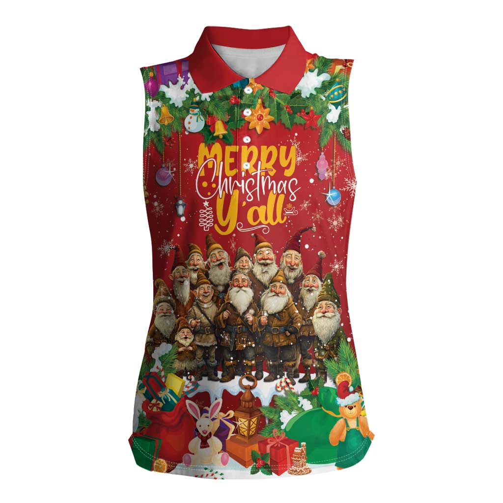 Yule Lads Personalized Women Sleeveless Polo Shirt Legend Icelands Jolasveinar - Wonder Print Shop