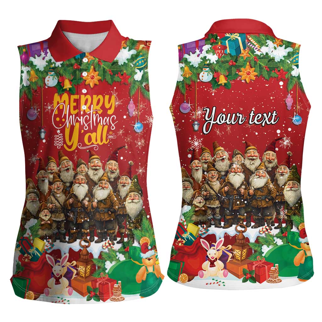 Yule Lads Personalized Women Sleeveless Polo Shirt Legend Icelands Jolasveinar - Wonder Print Shop