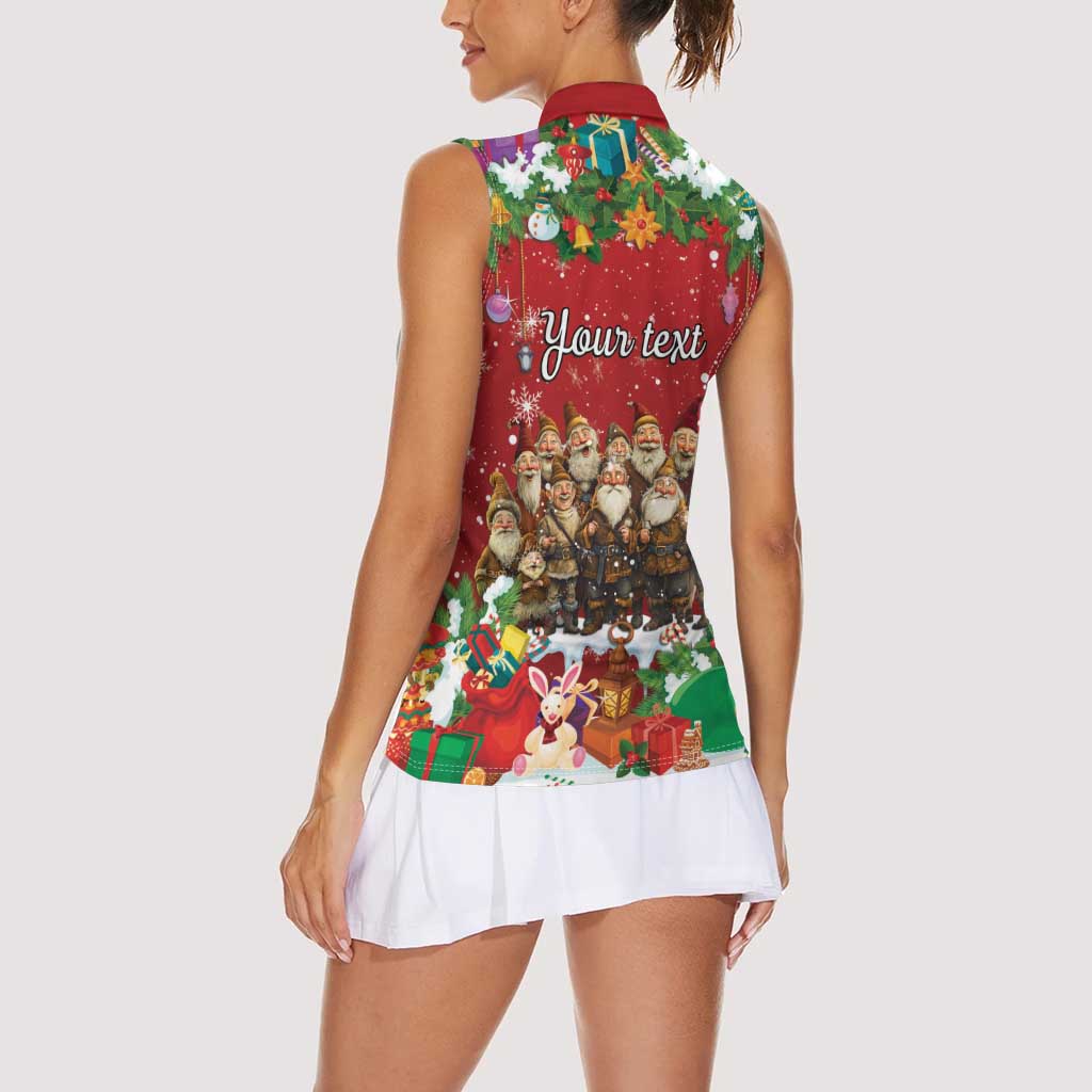 Yule Lads Personalized Women Sleeveless Polo Shirt Legend Icelands Jolasveinar - Wonder Print Shop