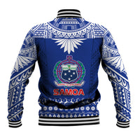 Toa Samoa Christmas Baseball Jacket Samoa Siva Tau Manuia Le Kerisimasi Blue Vibe LT9 - Wonder Print Shop