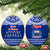 Toa Samoa Christmas Ceramic Ornament Samoa Siva Tau Manuia Le Kerisimasi Blue Vibe LT9 - Wonder Print Shop