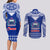 Toa Samoa Christmas Couples Matching Long Sleeve Bodycon Dress and Long Sleeve Button Shirt Samoa Siva Tau Manuia Le Kerisimasi Blue Vibe LT9 - Wonder Print Shop