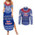 Toa Samoa Christmas Couples Matching Summer Maxi Dress and Long Sleeve Button Shirt Samoa Siva Tau Manuia Le Kerisimasi Blue Vibe LT9 - Wonder Print Shop
