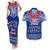 Toa Samoa Christmas Couples Matching Tank Maxi Dress and Hawaiian Shirt Samoa Siva Tau Manuia Le Kerisimasi Blue Vibe LT9 - Wonder Print Shop