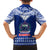 Toa Samoa Christmas Family Matching Long Sleeve Bodycon Dress and Hawaiian Shirt Samoa Siva Tau Manuia Le Kerisimasi Blue Vibe LT9 - Wonder Print Shop