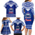 Toa Samoa Christmas Family Matching Long Sleeve Bodycon Dress and Hawaiian Shirt Samoa Siva Tau Manuia Le Kerisimasi Blue Vibe LT9 - Wonder Print Shop