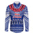 Toa Samoa Christmas Family Matching Long Sleeve Bodycon Dress and Hawaiian Shirt Samoa Siva Tau Manuia Le Kerisimasi Blue Vibe LT9 - Wonder Print Shop