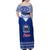 Toa Samoa Christmas Family Matching Off Shoulder Maxi Dress and Hawaiian Shirt Samoa Siva Tau Manuia Le Kerisimasi Blue Vibe LT9 - Wonder Print Shop