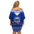 Toa Samoa Christmas Family Matching Off Shoulder Short Dress and Hawaiian Shirt Samoa Siva Tau Manuia Le Kerisimasi Blue Vibe LT9 - Wonder Print Shop