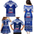 Toa Samoa Christmas Family Matching Puletasi Dress and Hawaiian Shirt Samoa Siva Tau Manuia Le Kerisimasi Blue Vibe - Wonder Print Shop
