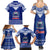 Toa Samoa Christmas Family Matching Summer Maxi Dress and Hawaiian Shirt Samoa Siva Tau Manuia Le Kerisimasi Blue Vibe - Wonder Print Shop