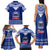 Toa Samoa Christmas Family Matching Tank Maxi Dress and Hawaiian Shirt Samoa Siva Tau Manuia Le Kerisimasi Blue Vibe - Wonder Print Shop