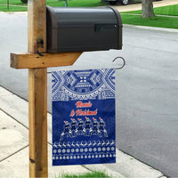 Toa Samoa Christmas Garden Flag Samoa Siva Tau Manuia Le Kerisimasi Blue Vibe - Wonder Print Shop