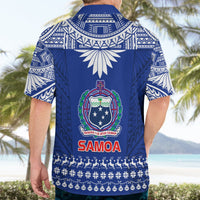 Toa Samoa Christmas Hawaiian Shirt Samoa Siva Tau Manuia Le Kerisimasi Blue Vibe - Wonder Print Shop