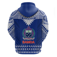Toa Samoa Christmas Hoodie Samoa Siva Tau Manuia Le Kerisimasi Blue Vibe - Wonder Print Shop